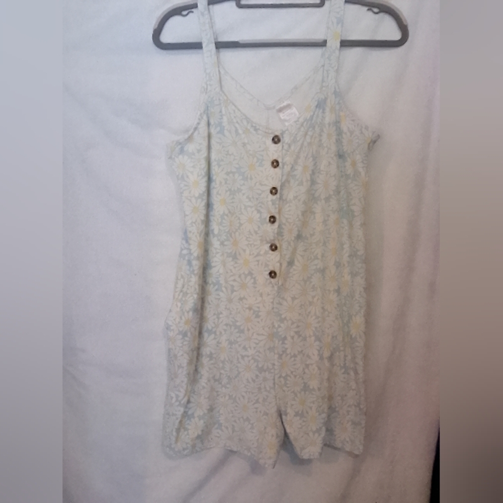 Floral Button-Down Jumpsuit